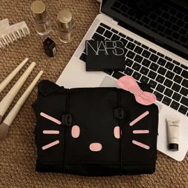 Bonita Bolsa De Cosméticos Para Gatos, Portátil, De Gran Cap