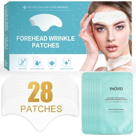 YHOVID 36 Pcs Parches Para Arrugas En La Frente - Parches Antiarrugas Faciales Con Colágeno Y Vitamina E Para Rostro Durante La Noche Para Suavizar Las Líneas Finas Del Ceño Fruncido