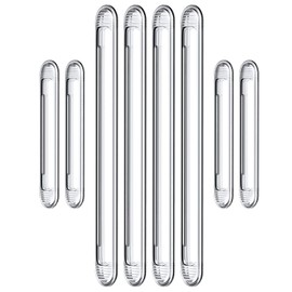 Clear Cabinet Door Bumpers, xuenair Cabinet Bumpers Clear Wall Protector,Cabinet Door Bumpers for Kitchen Cabinets, Car Doors, Furniture, Toilet Lids etc(4 Long 4 Short,8 PCS)