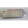 Clinique Silver Makeup Bag 12 Long 5 Hight
