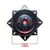2-Pack 360° Steel Chair Swivel Base Plates, 4-Inch & 6-Inch