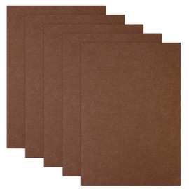 DRAL Large Felt Sheets, 5-Piece Set (30*21 cm), Freely Cuttable (Brown)