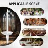 50pcs Reusable White Plastic Candle Holders Vigil Candles Drip Protector