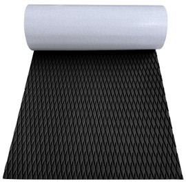 Hjdeck Universal Non-Slip Traction Mat for Boat Decking Kayaks Pad 47.2"x11.8" Trimmable EVA Foam Sheet for Kayaks Boat RV Pool Steps Pad Surfboard SUP Paddle Board Skimboards, Soft Diamond Grip Mat