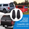 103528 Truck Cap Glass Rear Door Hinges with Hardware,2Pcs