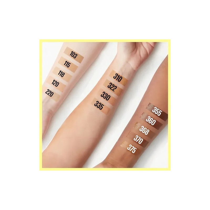 Maquillaje Maybelline Fit Me Tinted Moisturizer Ligero Tono 370
