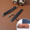 Mabor 2 Pcs Leather Handles for Drawers Leather Trunk Handles