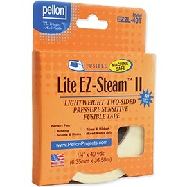 Pellon EZ Steam II Lite Tape, 1/4" x 40-Yard, White