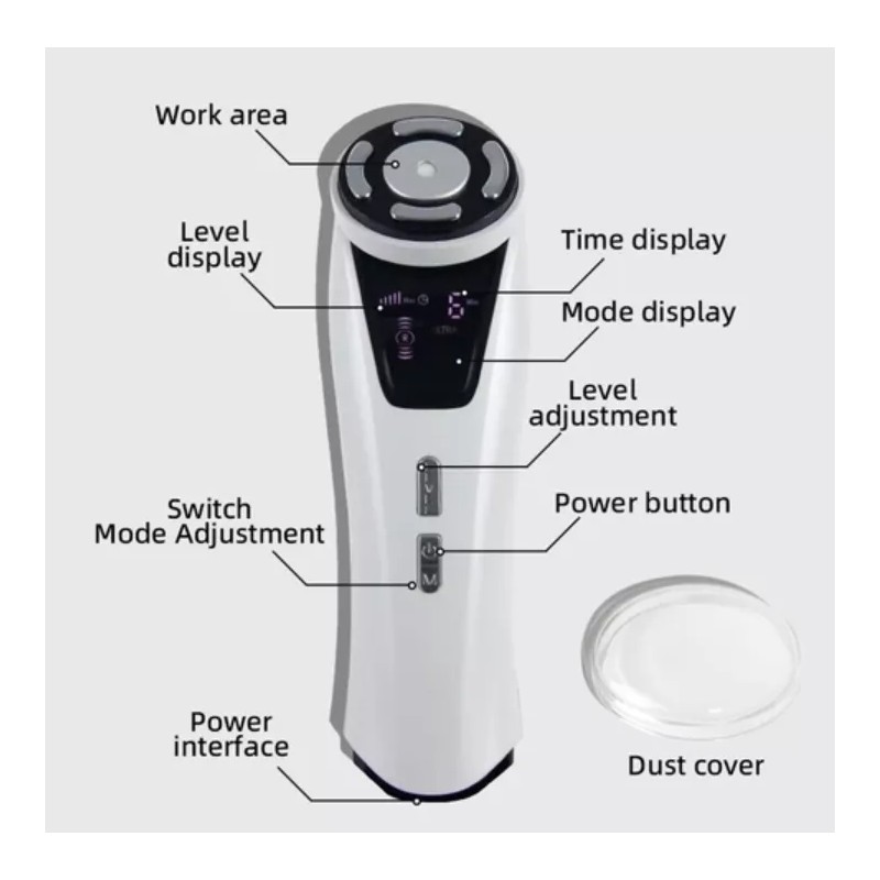 Royalty Mini Hifu 4 En 1 Facial - Corporal Rf