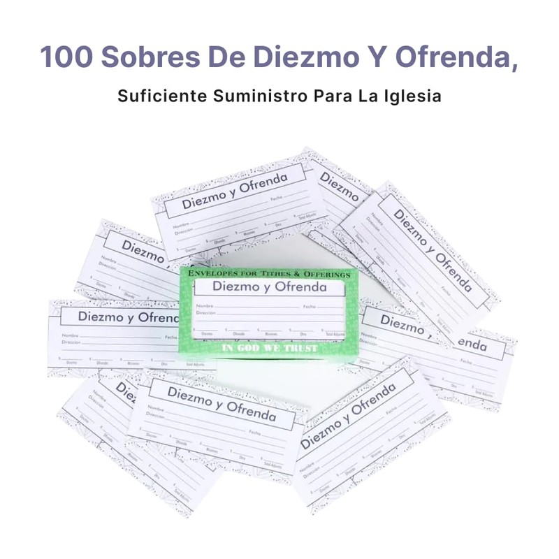 Swanson Christian Products Offering Envelope Spanish Church Envelopes Diezmo y