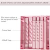 Adjustable Locker Shelf Pink Height and Width Adjustable Locker Organizer
