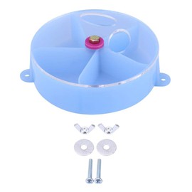 Foraging Wheel Rats, Creative Bird Foraging System,Foraging Wheel Intelligence Growth Cage Box Pet Parrot Bird Feeder Toys(Blue)
