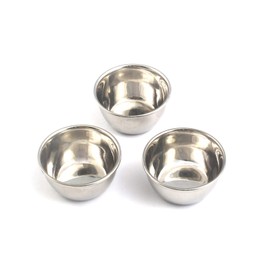 OdontoMed2011 Set of 3 Stainless Steel Mixing Bowl 4.5" Wide 2" Deep ODM
