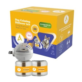 Agon Dog Calming Diffuser Kit – Drug-Free Stress & Anxiety Relief – Easy-to-Use Pheromone Diffuser with 2 Bottles – Lasts 60 Days – Helps with Barking, Thunderstorms, Fireworks & Travel