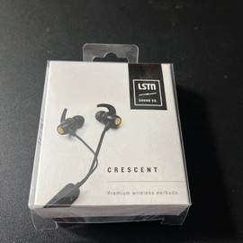 LSTN Sound Co. Crescent Premium Wireless Earbuds BLACK NIB