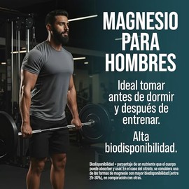 Magnesio de Citrato 500mg Tawr Elements - Magnesio para Hombres 100 Cápsulas - Buena Absorción - Cápsula Vegana - Alta Pureza - Tomar antes de Dormir 