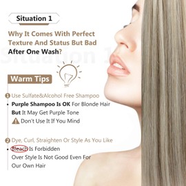 Full Shine Tape in Hair Extensions Human Hair 16 Inch Seamless Tape in Extensions Human Hair Natural Color 8 Ash Brown Highlighted 60 Platinum Blonde Fashion Extensions Skin Weft Hair Tape 50 Gram