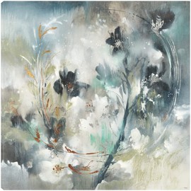 Fine Art Canvas Onyx Odessey Canvas Wall Decor by Artist K. Nari for Living Room, Bedroom, Bathroom, Kitchen, Office, Bar, Dining & Guest Room - Ready to Hang - 37 in x 37 in