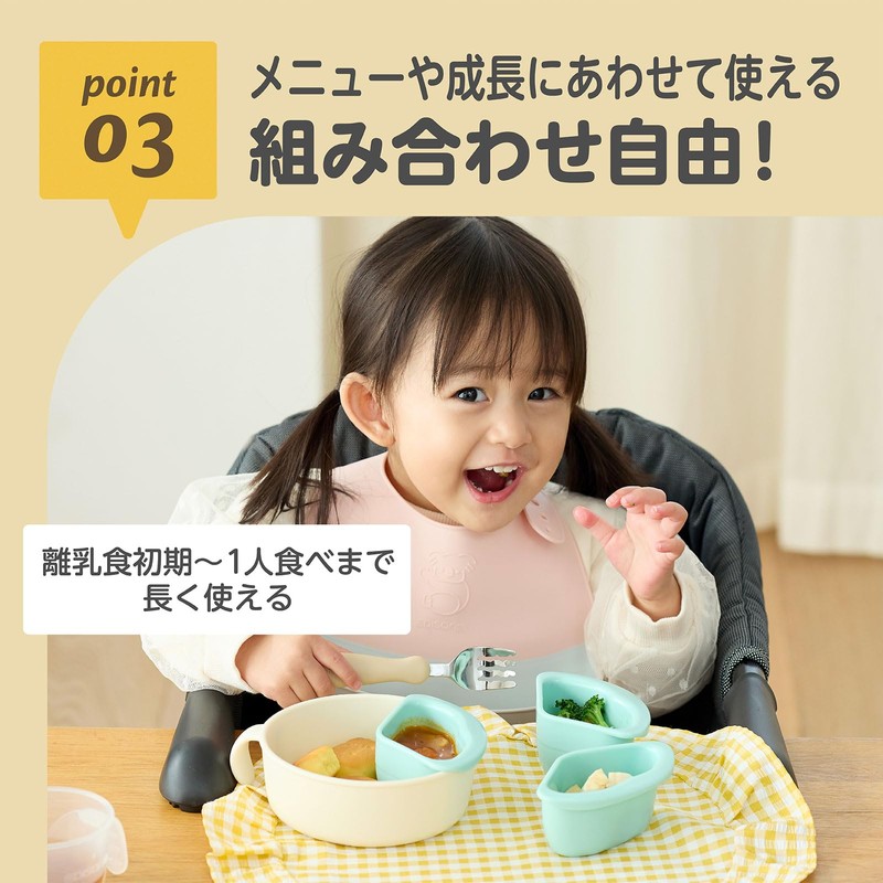 Edison Mama Rolling Plate, Easy to Rotate, From Weaning to