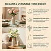 White Matte Ceramic Bud Vase, 5" Small Minimalist Vase for