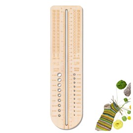 Wooden Sock Blockers for Knitting Wood Sock Ruler Knittng Needle Gauge Crochet Size Measurement Ruler Weaving Tool Needle Measuring Tools Crochet Supplies, Knitting Measuring Tools for Knitting Lovers