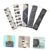 Healeved 5pcs Cotton and Linen Drawstring Storage Pouch for Travel