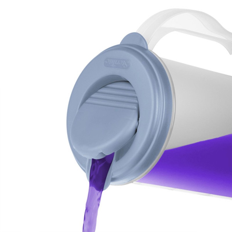 Sterilite 2 Qt Round Pitcher, Spout and Handle for Easy
