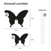 Wandkings Wall Decoration Butterflies 3-D Style Set of 12 Lilac