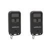 Mini Key Chain Garage Door Opener Remote 2pk, Black with