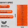 BUG OUT Survival Bivvy Bag with Emergency Whistle Kit, Waterproof,