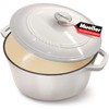 MÜELLERHOME 4.5 QT Enameled Cast Iron Dutch Oven, Heavy-Duty Casserole