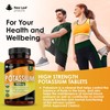 Potassium Supplements High Strength - 180 Vegan Potassium Tablets Mineral