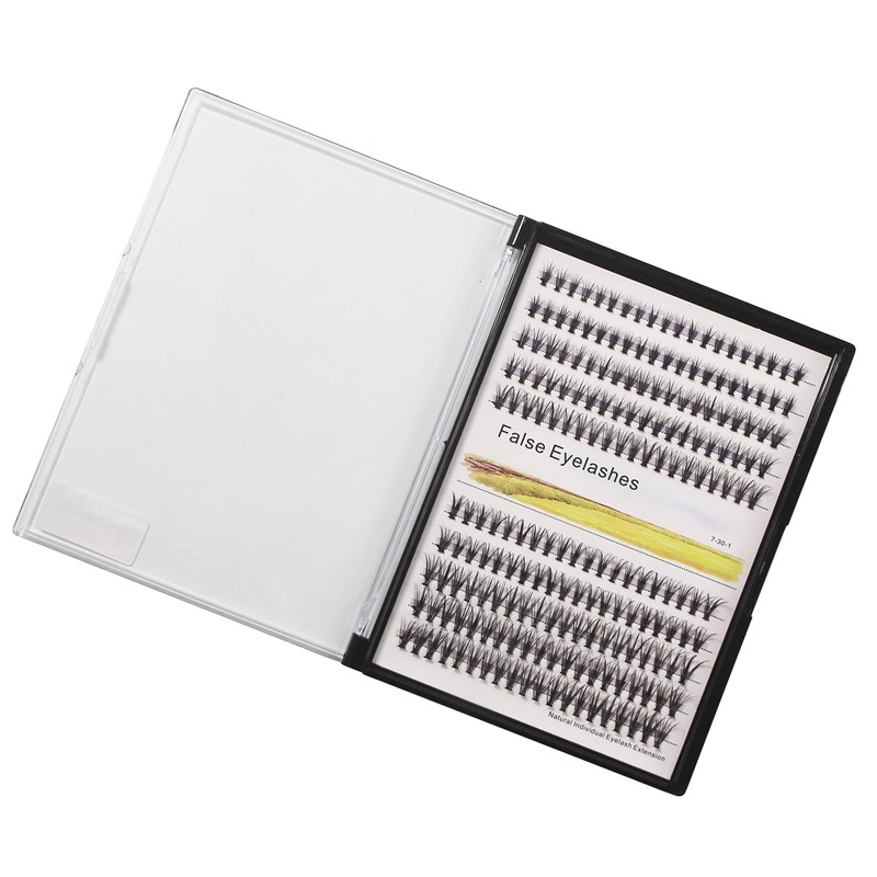 Product Customized,Large Tray-200Pcs 20 Roots Individual Fake False Eyelashes Cluster