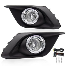 ENERBITIOUS Fog Lights Lamps Replacement for 2014-2016 Mazda 3 Fog Light Assembly Compatible with H11 12V 55W Bulbs, Switch and Wiring Kit