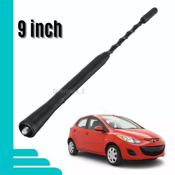 Deez Parts 8" Antenna Black for Mazda 2 2011-2014