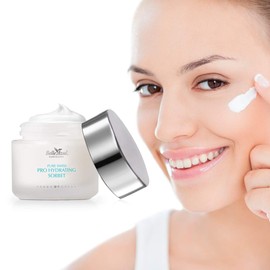 Belle Azul Pro Swiss Hydrating Sorbet - Light Anti-Ageing Day Cream - With Hyaluronic Acid & Vitamin C - Moisturising and Nourishing - Non-Greasy - For All Skin Types / 50 ml - Made in Spain