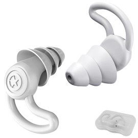 Silicone Earplugs for Sleeping and Noise Reduction, 40dB Protection Reusable Triple Layer Design Ear Plugs