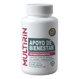 Multirin 100 Cápsulas Orégano Ajo Jengibre Vitaminac Menta