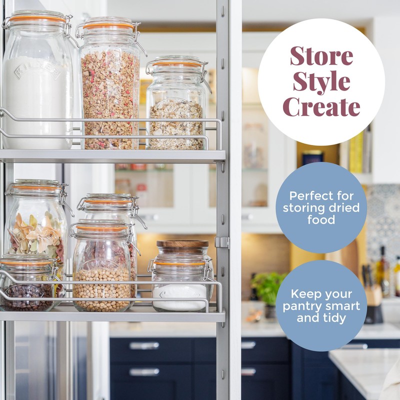 Kilner Square Clip Top Jar | 3L