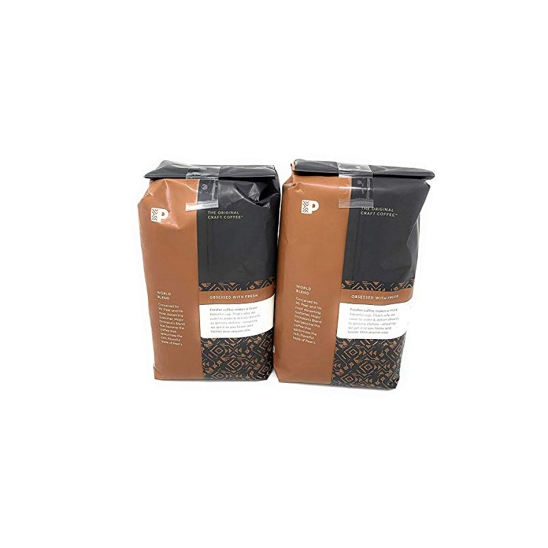 Peets Coffee, Major Dickason's Blend, Whole Bean 32oz (Pack of2)