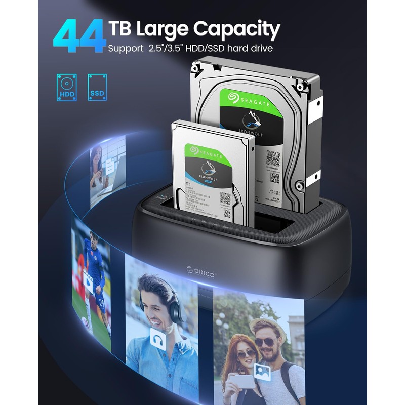 ORICO Hard Drive Docking Station Dual Bay USB 3.0 to