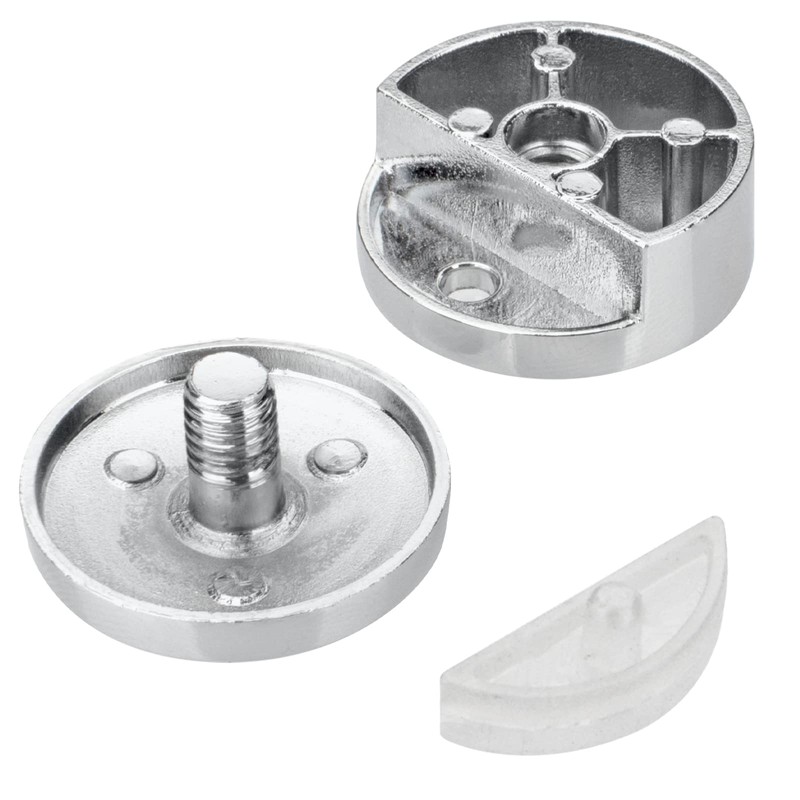 Upgraded 3-5mm Frameless Mirror Mounting Hardware 4 Pack Dual-Screw Fixing