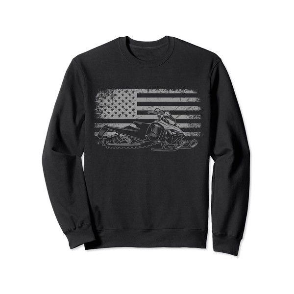 American Flag Snowmobile Apparel - Snowmobile Sweatshirt