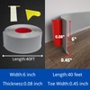 COUKIU Flexible Baseboard Molding Trim, 6 Inch x 40 Feet