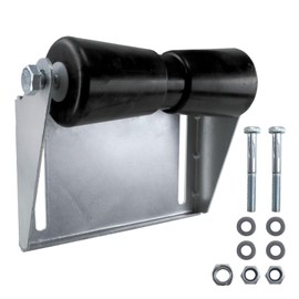 CWaveRow 10" Boat Trailer Keel Roller with Bracket Compatible with Boat Trailer Adjustable Galvanized Steel Keel Roller Assembly Kit