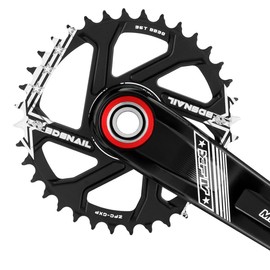 HOUSON Bicycle Chainring, Direct Mount Chainring with Alternating Tooth Design, 32T 34T 36T 38T 40T Narrow Wide Bicycle Chainring for GXP XX1 X9 XO X01(32T)