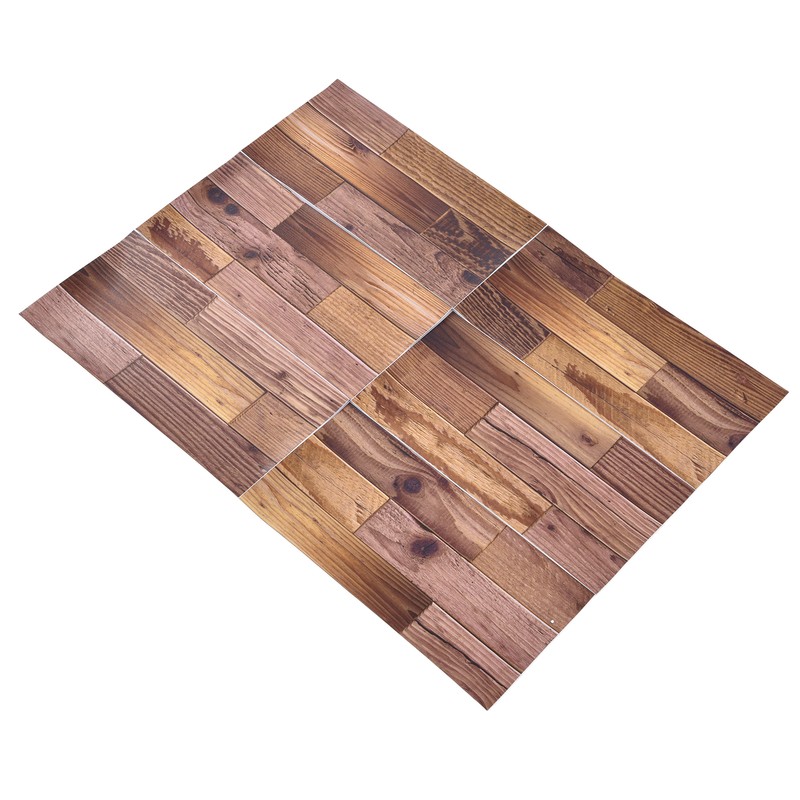 18PCS Wall Stickers Peel and Paste Wood Grain Furniture Refurbishment