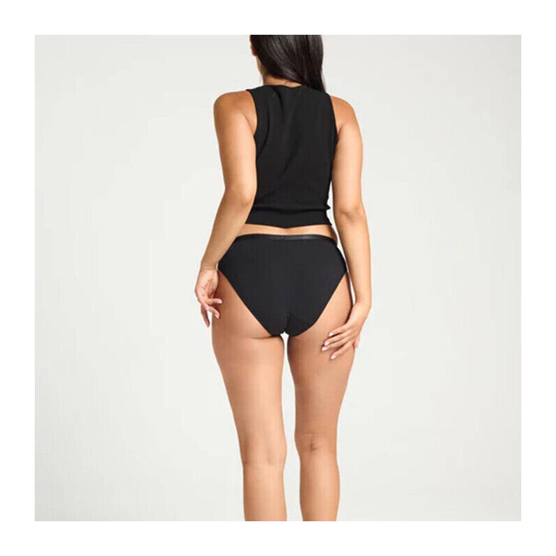 Modibodi Classic Bikini Light Moderate - Black, Size 6