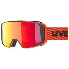 uvex saga TO – Ski Goggles for Men and Women – with Interchangeable Lens – Draft-Free Frame Ventilation – Fierce Red/LGL Clear – One Size