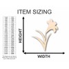 Unfinished Wood Craft Easter Lily Shape Easter Flower Craft up
